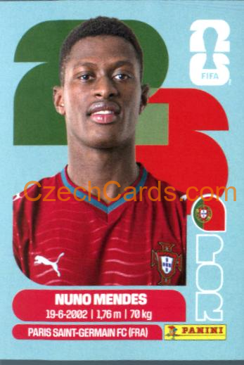 Nuno Mendes 2026 Panini World Cup Sticker #POR7