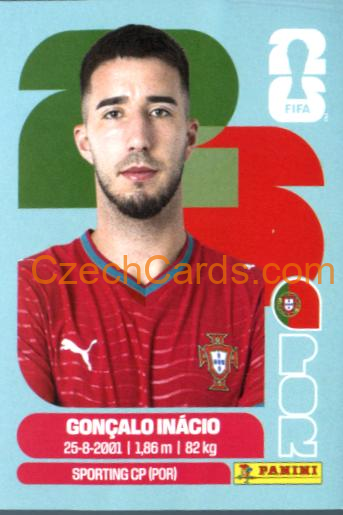 Gonçalo Inácio 2026 Panini World Cup Sticker #POR8