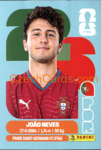 João Neves 2026 Panini World Cup Sticker #POR14