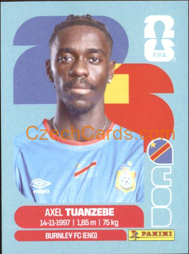 Axel Tuanzebe 2026 Panini World Cup Sticker #COD4