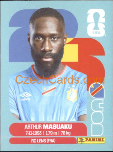 Arthur Masuaku 2026 Panini World Cup Sticker #COD5