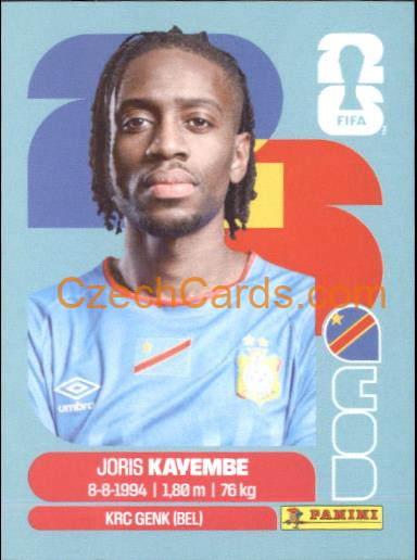 Joris Kayembe 2026 Panini World Cup Sticker #COD7