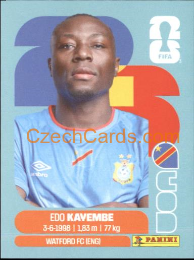 Edo Kayembe 2026 Panini World Cup Sticker #COD10