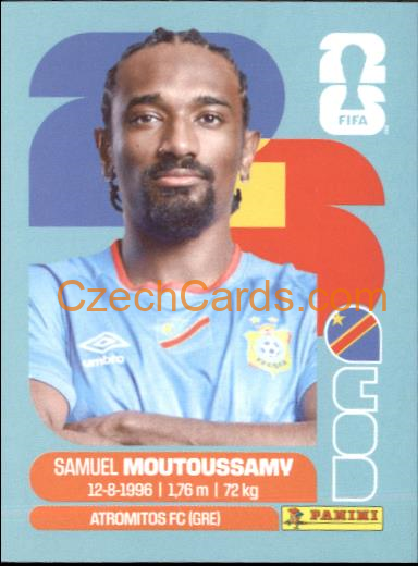 Samuel Moutoussamy 2026 Panini World Cup Sticker #COD11