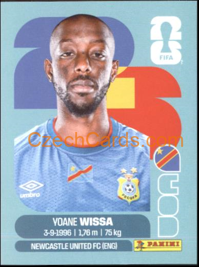 Yoane Wissa 2026 Panini World Cup Sticker #COD16