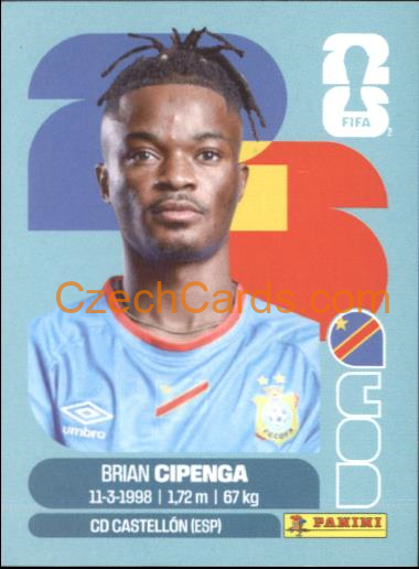 Brian Cipenga 2026 Panini World Cup Sticker #COD17