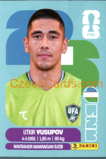 Utkir Yusupov 2026 Panini World Cup Sticker #UZB2