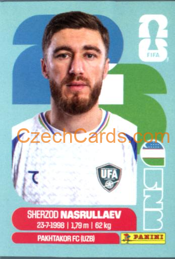 Sherzod Nasrullaev 2026 Panini World Cup Sticker #UZB4