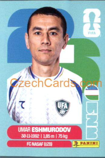 Umar Eshmurodov 2026 Panini World Cup Sticker #UZB5