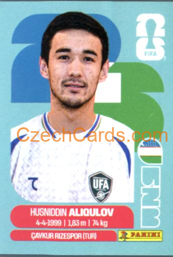 Husniddin Aliqulov 2026 Panini World Cup Sticker #UZB6
