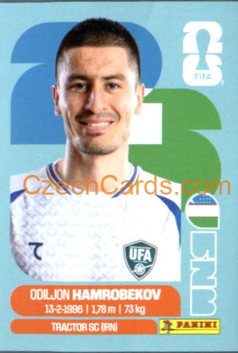 Odiljon Hamrobekov 2026 Panini World Cup Sticker #UZB10