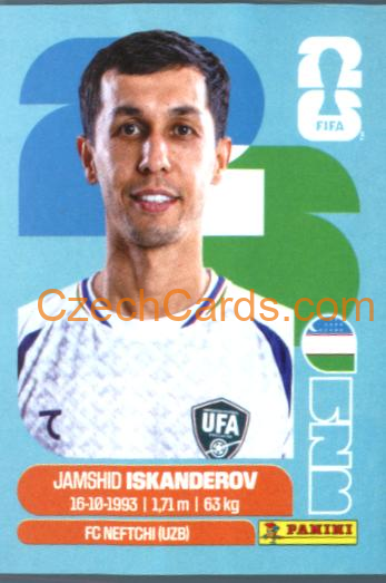 Jamshid Iskanderov 2026 Panini World Cup Sticker #UZB12