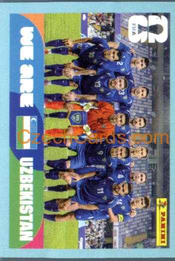 Team Photo 2026 Panini World Cup Sticker #UZB13
