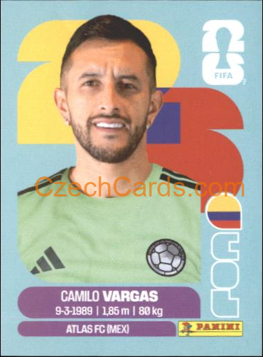 Camilo Vargas 2026 Panini World Cup Sticker #COL2