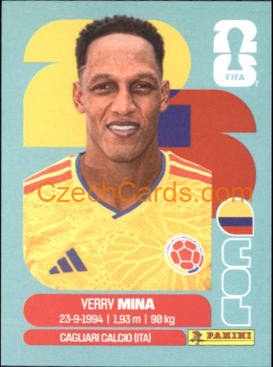 Yerry Mina 2026 Panini World Cup Sticker #COL5