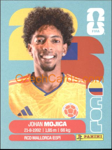 Johan Mojica 2026 Panini World Cup Sticker #COL7