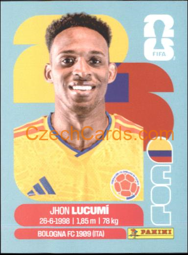 Jhon Lucumí 2026 Panini World Cup Sticker #COL8