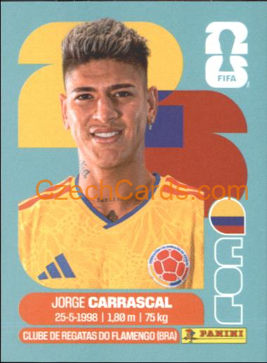 Jorge Carrascal 2026 Panini World Cup Sticker #COL16