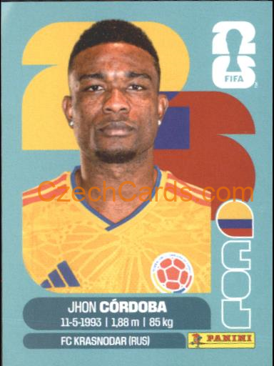 Jhon Cordova 2026 Panini World Cup Sticker #COL18