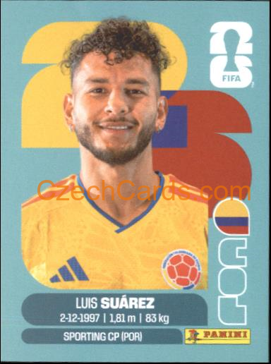 Luis Suarez 2026 Panini World Cup Sticker #COL19