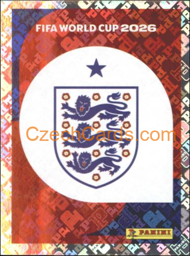 Emblem England 2026 Panini World Cup Sticker #ENG1