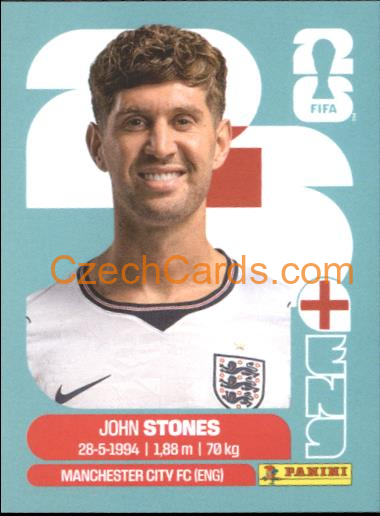 John Stones 2026 Panini World Cup Sticker #ENG3