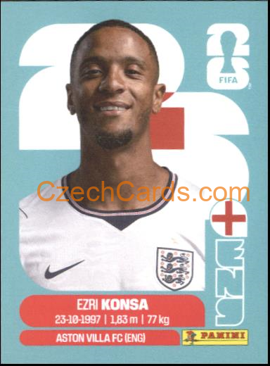 Ezri Konsa 2026 Panini World Cup Sticker #ENG5