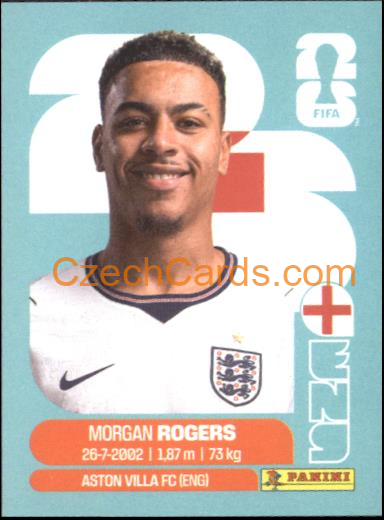 Morgan Rogers 2026 Panini World Cup Sticker #ENG14