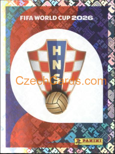 Emblem Croatia 2026 Panini World Cup Sticker #CRO1