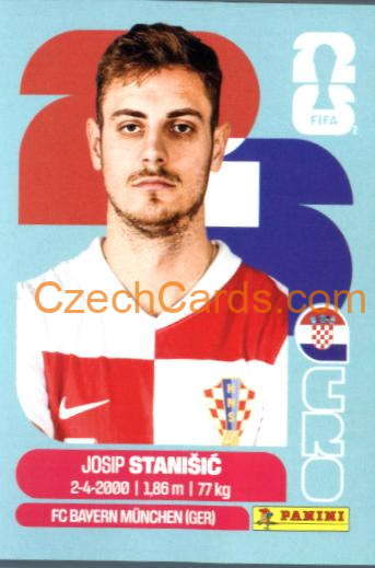 Josip Stanišić 2026 Panini World Cup Sticker #CRO5