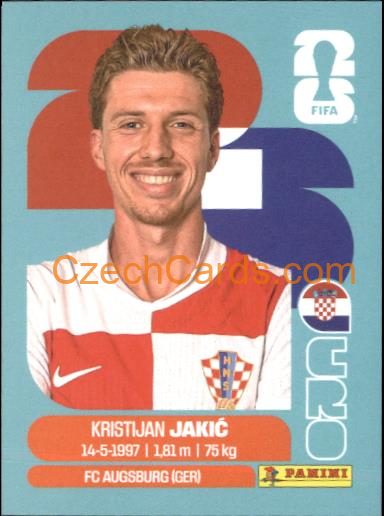 Kristijan Jakic 2026 Panini World Cup Sticker #CRO8