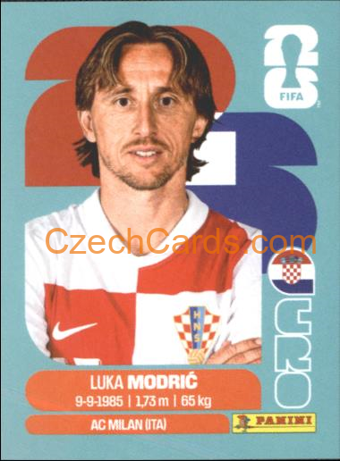Luka Modrić 2026 Panini World Cup Sticker #CRO9