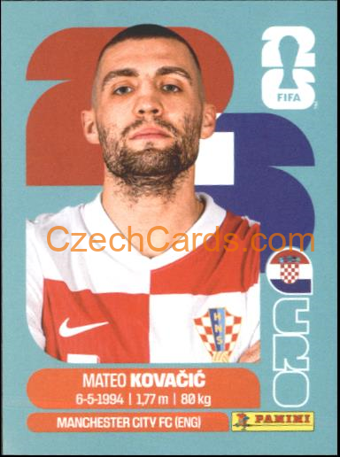 Mateo Kovacic 2026 Panini World Cup Sticker #CRO10