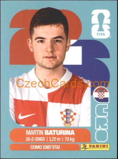 Martin Baturina 2026 Panini World Cup Sticker #CRO11