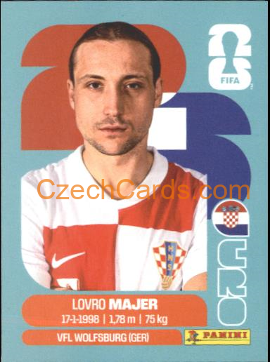 Lovro Majer 2026 Panini World Cup Sticker #CRO12