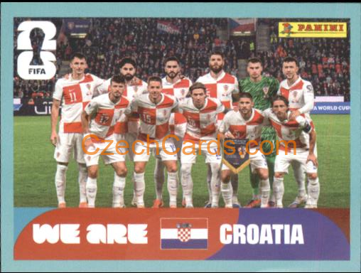 Team Photo Croatia 2026 Panini World Cup Sticker #CRO13