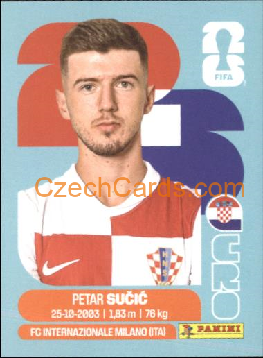 Petar Sucic 2026 Panini World Cup Sticker #CRO15