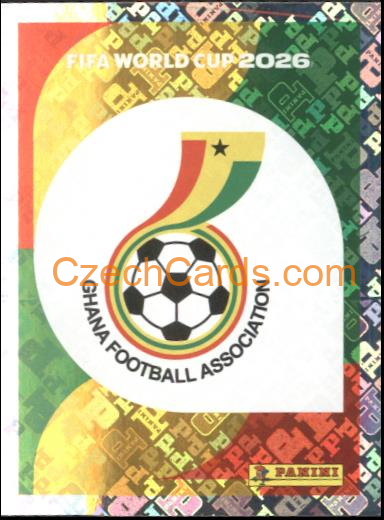 Emblem Ghana 2026 Panini World Cup Sticker #GHA1