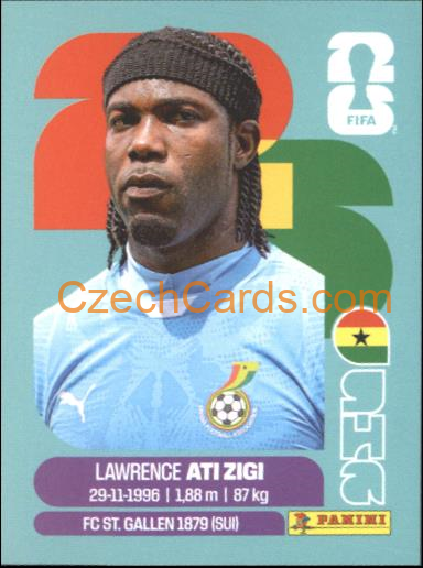 Lawrence Ati Zigi 2026 Panini World Cup Sticker #GHA2