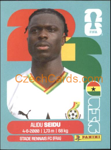 Alidu Seidu 2026 Panini World Cup Sticker #GHA5