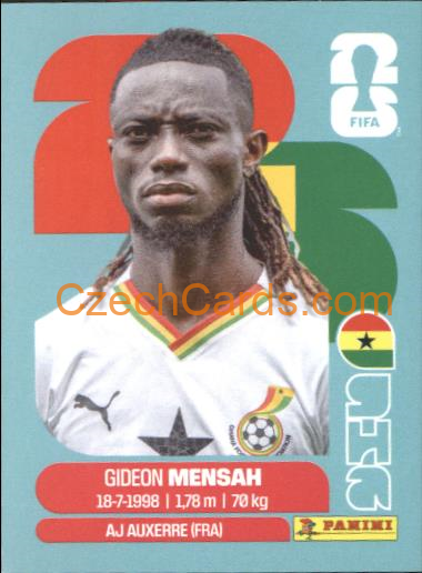 Gideon Mensah 2026 Panini World Cup Sticker #GHA7