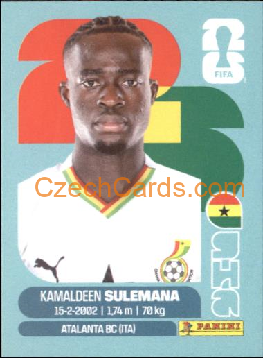 Kamaldeen Sulemana 2026 Panini World Cup Sticker #GHA12
