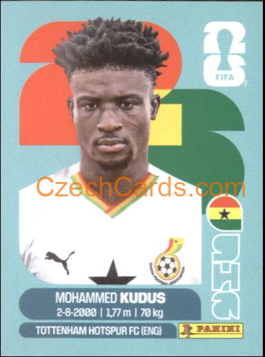 Mohammed Kudus 2026 Panini World Cup Sticker #GHA14