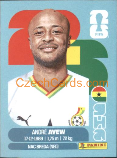 André Ayew 2026 Panini World Cup Sticker #GHA17