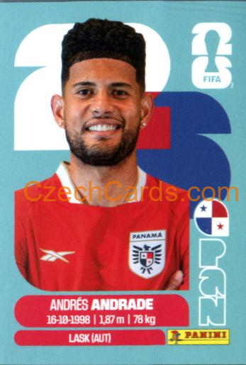 Andres Andrade 2026 Panini World Cup Sticker #PAN5