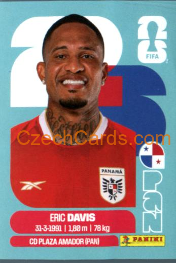 Eric Davis 2026 Panini World Cup Sticker #PAN7