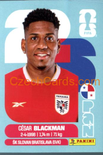 Cesar Blackman 2026 Panini World Cup Sticker #PAN9