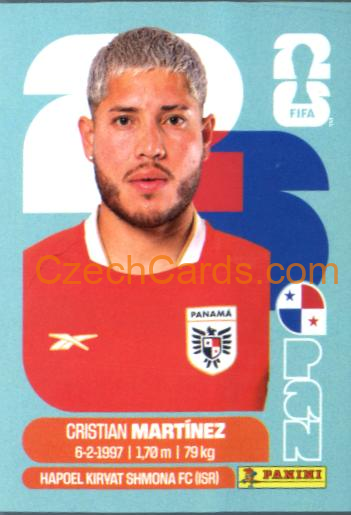 Cristian Martinez 2026 Panini World Cup Sticker #PAN10