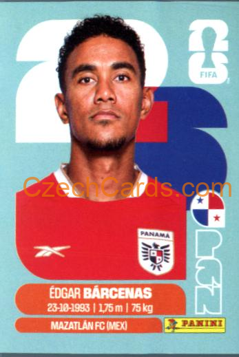Édgar Bárcenas 2026 Panini World Cup Sticker #PAN14