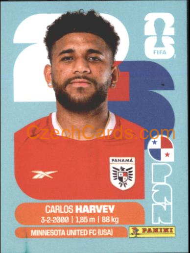 Carlos Harvey 2026 Panini World Cup Sticker #PAN15